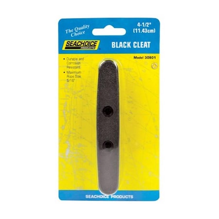 Seachoice 30801 4.5 in. Black Cleat 8090961